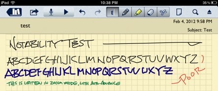 notability handwriting recognition